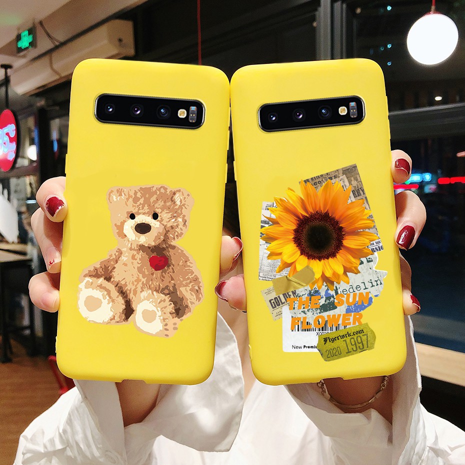 Ốp điện thoại silicon mềm in hình hoạt hình cho Samsung Galaxy S10 S10E S10 Plus