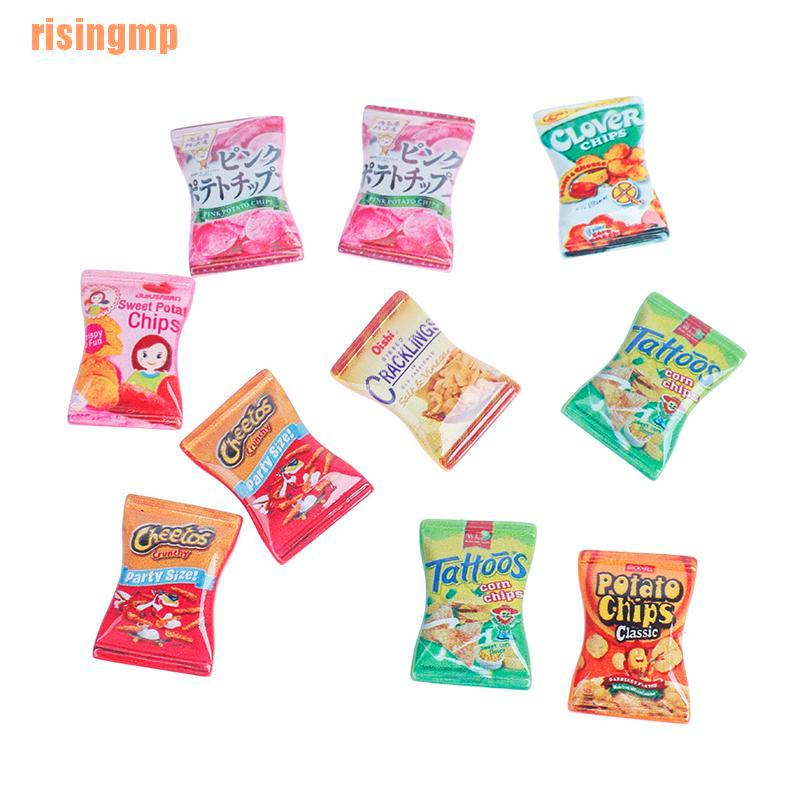 Set 10 đồ chơi túi đồ ăn vặt mini đáng yêu dành cho nhà búp bê