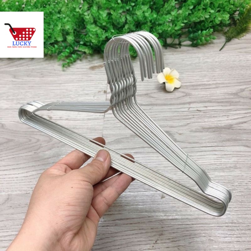 Combo 10 Móc Áo Nhôm Em bé to và dày cao cấp