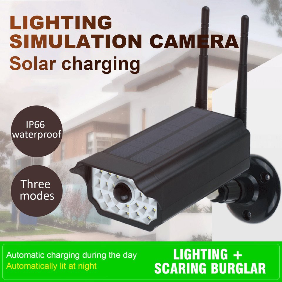 Camera Giả Có Đèn Led Nhấp Nháy Sử Dụng Năng Lượng Mặt Trời