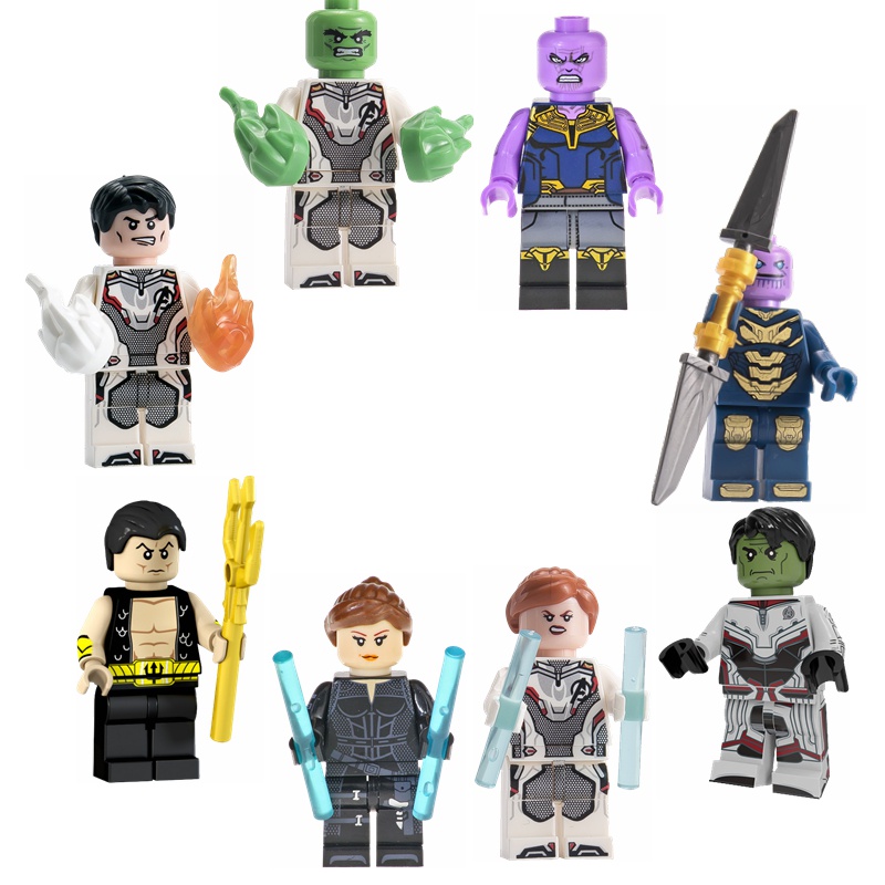 Đồ Chơi Lắp Ráp Nhân Vật Siêu Anh Hùng Màu Đen Cho Bé