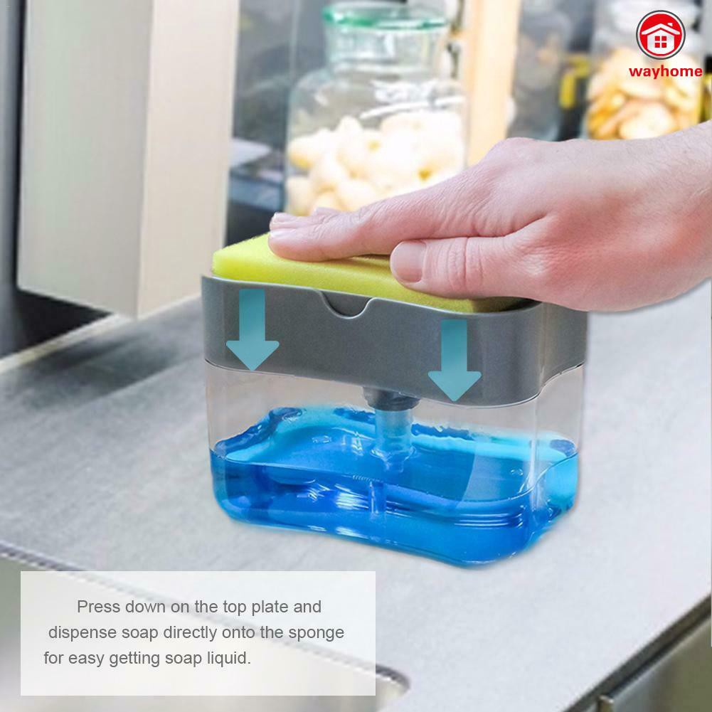 Bình Đựng Xà Phòng Nhấn Tay Tiện Lợi  nước rửa chén trong suốt nhấn để tạo bọt tiện lợi