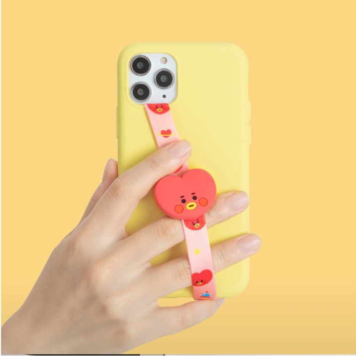 Dây đeo điện thoại chính hãng in hình BTS BT21 BABY FIGURE PHONE