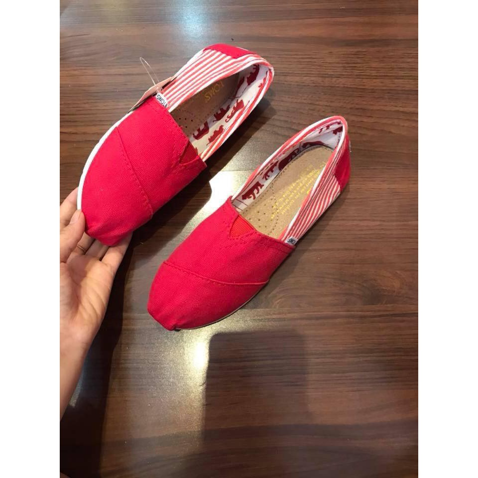 Giày toms Sọc Đỏ