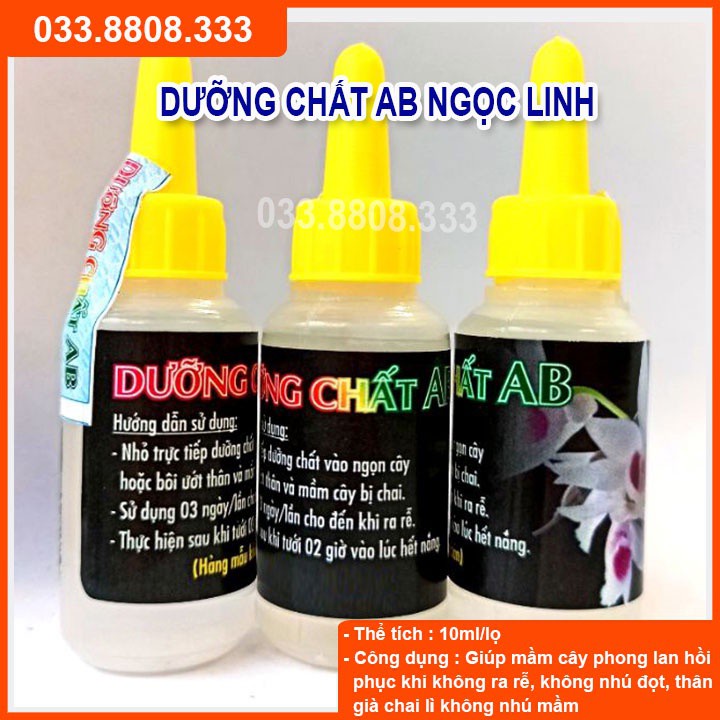 Dưỡng Chất AB ( 10ml)  Giúp Phục Hồi Mầm Gốc, Kích thích Ra Rễ, Nuôi Dưỡng Mầm Hoa