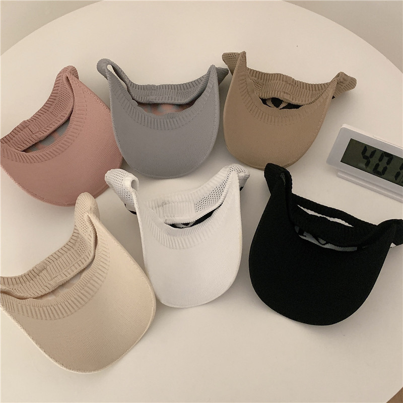 Mũ Lưỡi Trai Dệt Kim Hở Chóp In Chữ Phong Cách Hàn Quốc 19113