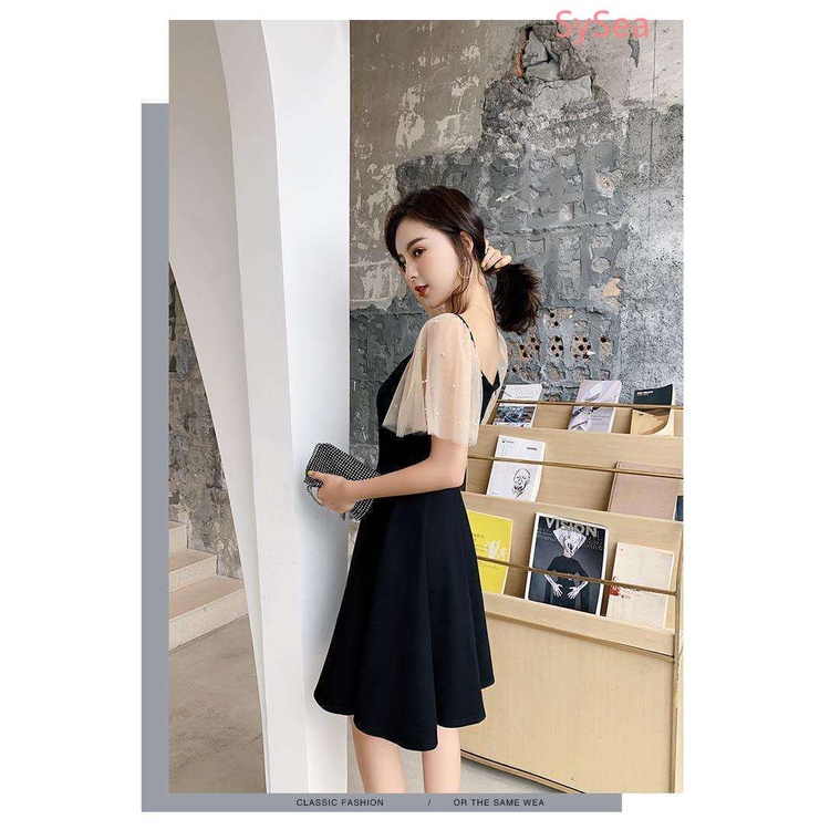 Đầm Cổ Chữ V Thời Trang Mùa Hè Phong Cách Pháp Cho Nữ