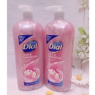 Sữa tắm Dial Silk Magnolia Body Wash Hồng 1030ml