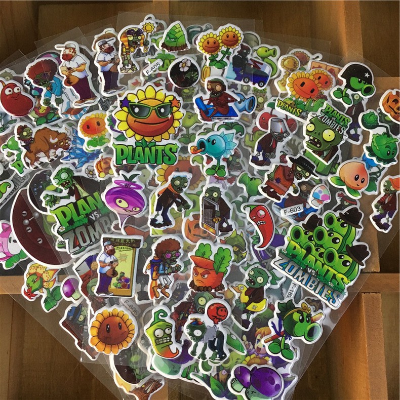 Set Sticker Dán Trang Trí Hình Game Plant Vs Zoombies | BigBuy360 - bigbuy360.vn