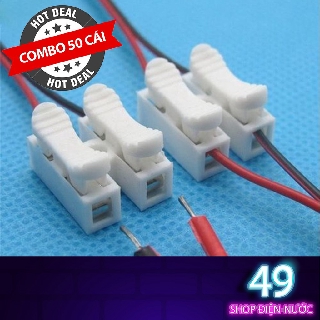 Combo 50 cút nối nhanh dây điện CH-2 (domino kẹp)