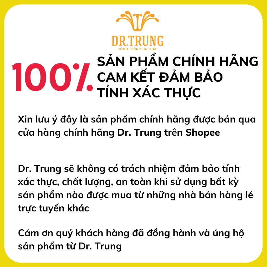 Đông trùng hạ thảo DR. TRUNG (Sợi Tươi - Gói 50 Gram) - (Adenosine &amp; Cordycepin cao) Chỉ giao tại Đà Nẵng