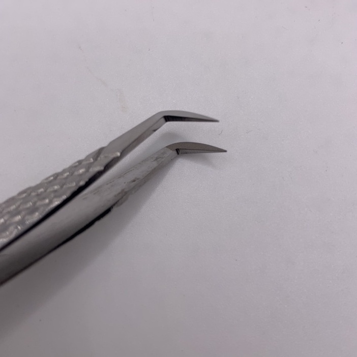 NHÍP volume pakistan caro  phủ nhám nano( màu bạc)_DỤNG CỤ NỐI MI_QUYÊN QUYÊN