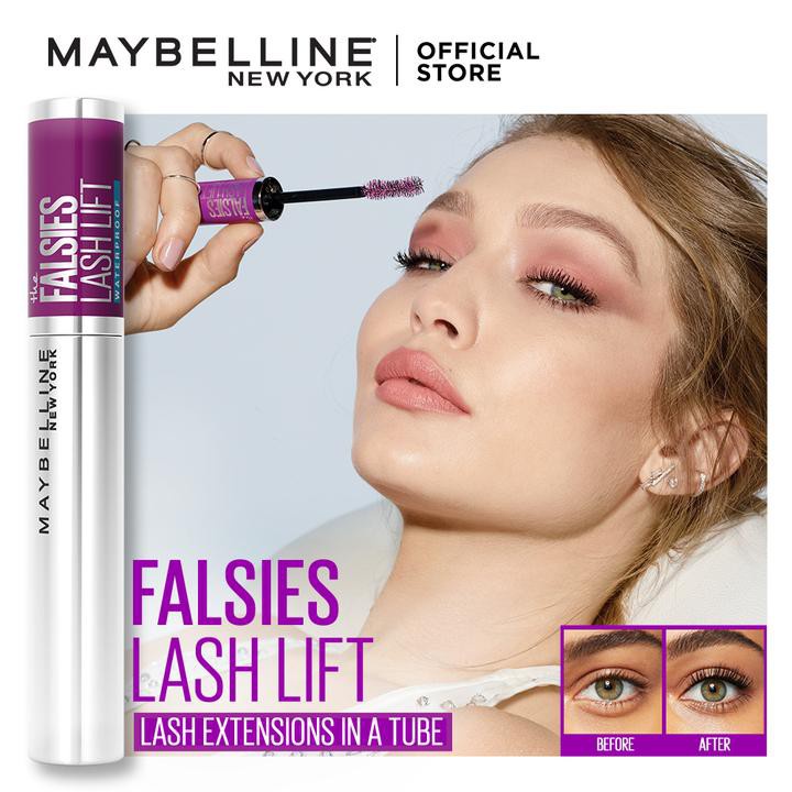 Mascara Uốn Mi, Nâng Mi và Làm Dày Mi Maybelline New York Falsies Lash Lift 8.6ml