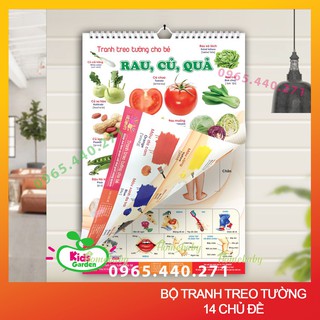 Bộ tranh treo tường cho bé - 14 chủ đề - Kèm quà tặng hấp dẫn - Hàng loại 1
