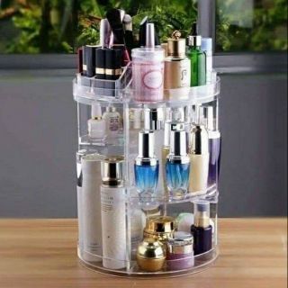 Kệ mỹ phẩm xoay 360 độ.
