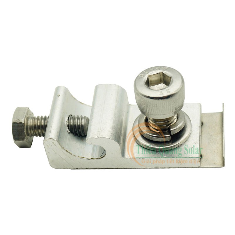 Kẹp tiếp địa thanh rail nhôm lắp đặt pin mặt trời