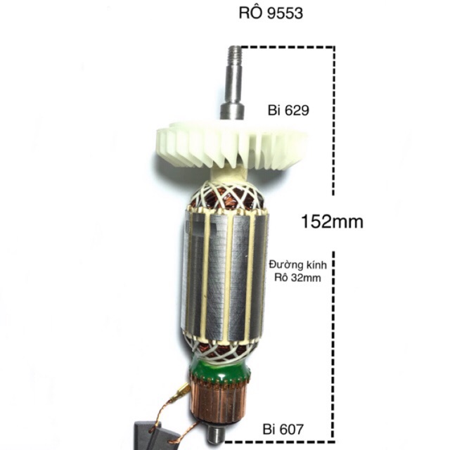 Rô to máy mài Makita 9553 DCO