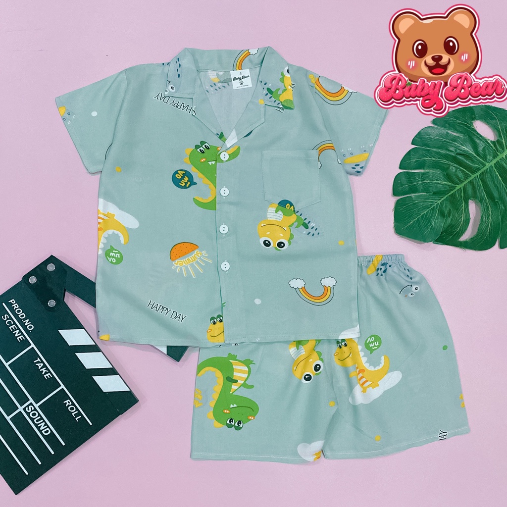 Đồ bộ tole Pijama đùi mặc nhà bé trai Baby Bear 8-50kg