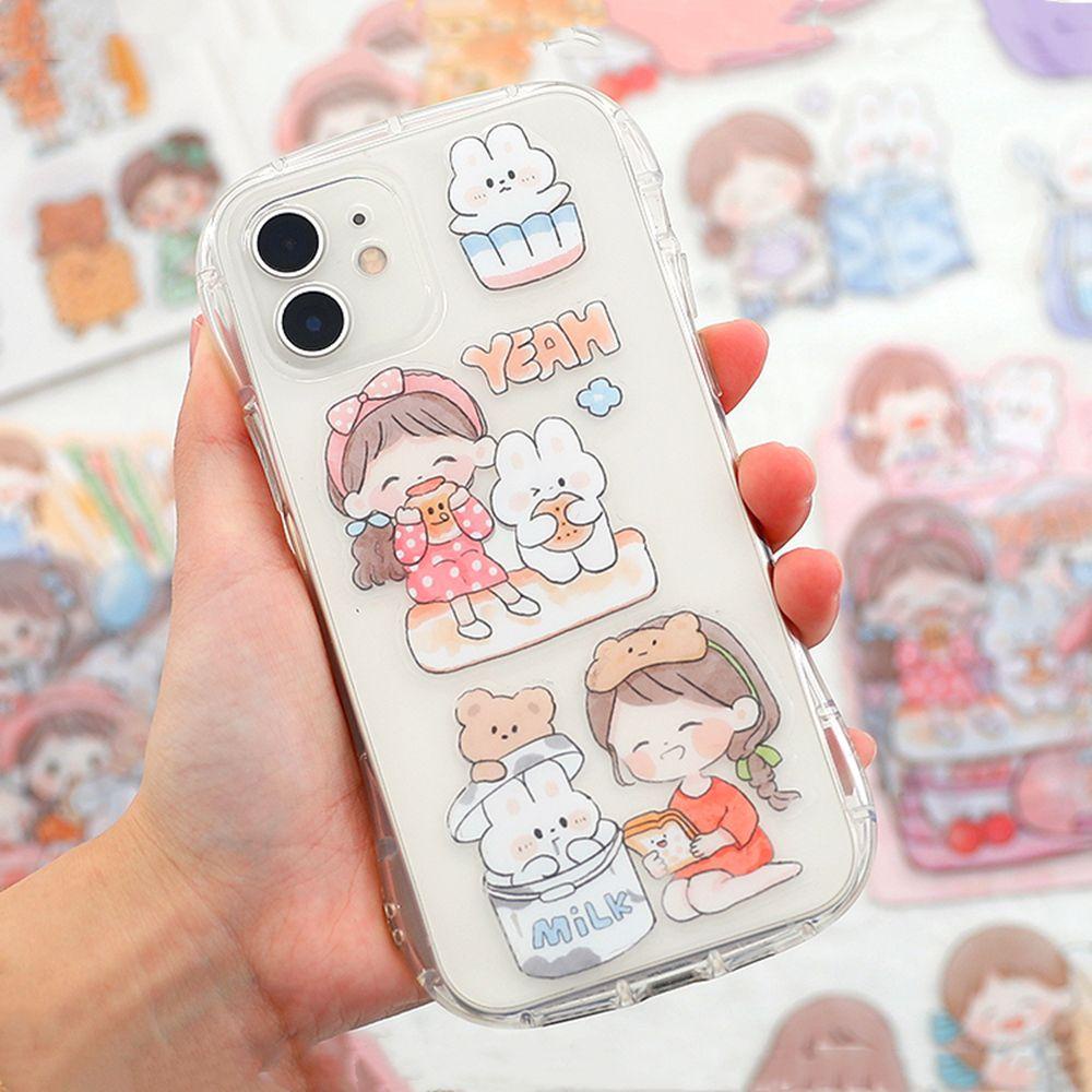 Bộ 27 Miếng Dán Chống Thấm Nước Họa Tiết Hoạt Hình Dễ Thương Trang Trí Nhật Ký / Cốc Nước
