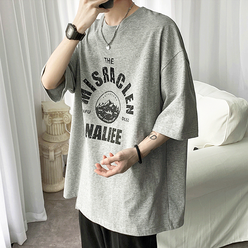 Áo Thun Nam Tay Ngắn In Hình Phong Cách Đường Phố Size M-3Xl