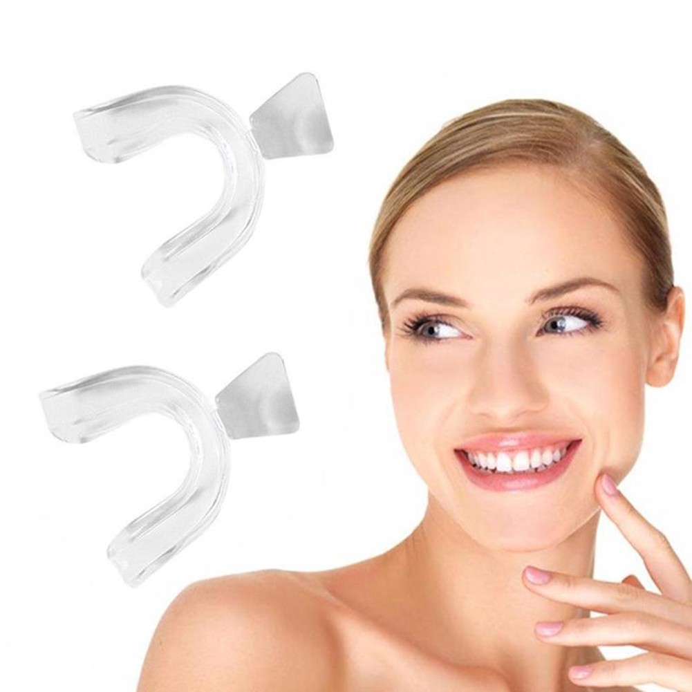 Set 2 khay ngậm làm trắng răng chất liệu silicone an toàn cấp thực phẩm tiện dụng