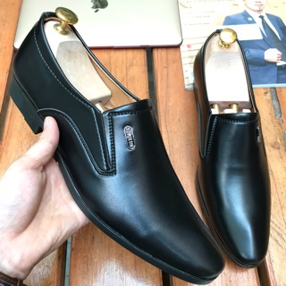 Giày lười nam công sở da mờ 002