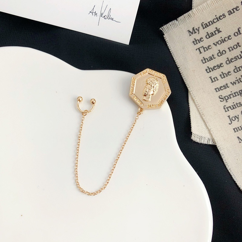 Khuyên tai kẹp vành một bên không bấm lỗ K191 dáng dài Leous Accessories