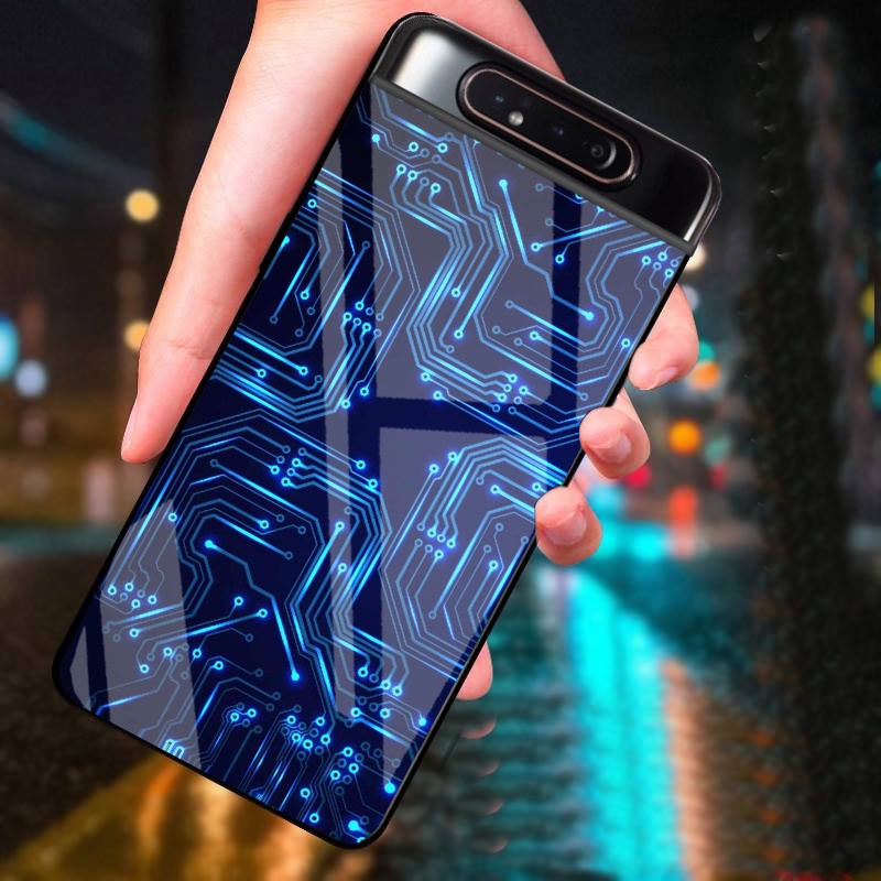 Ốp Lưng SAMSUNG A80 mặt kính cường lực cao cấp thiết kế riêng