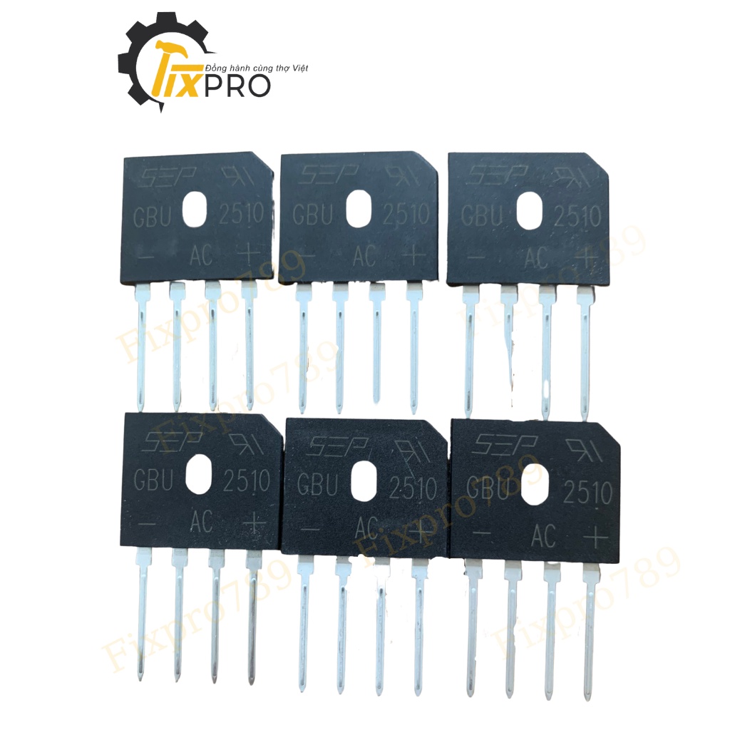 Cầu diode GBU2510 25A 1000V DIP-4 chính hãng SEB