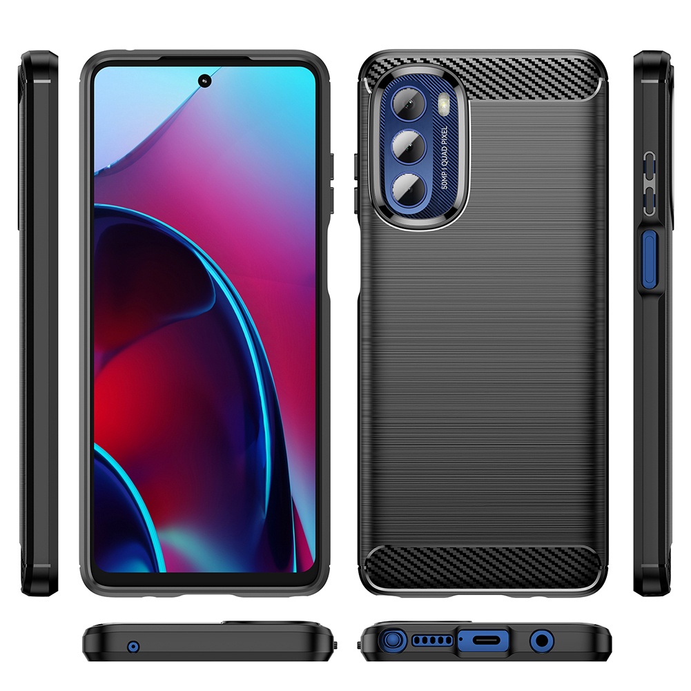 Ốp Điện Thoại tpu Silicone Mềm Chống Sốc Họa Tiết Sợi Carbon Cho Motorola Moto G Stylus 5G 2022