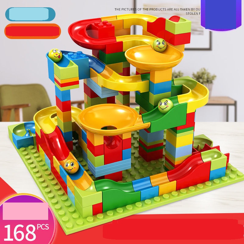 Bộ Xếp Hình Lego Cầu Trượt Thả Bi 168 Chi Tiết cao cấp dành cho bé yêu