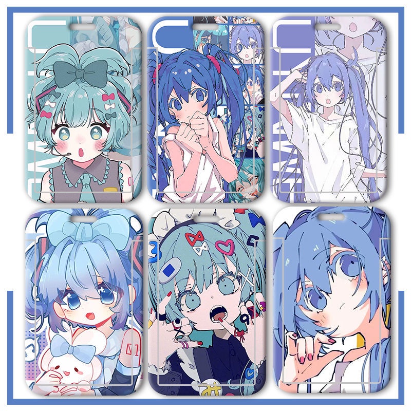 Vỏ Bọc Bảo Vệ Thẻ ID / Thẻ Ngân Hàng Hình Hatsune Miku Hoạt Hình DIY