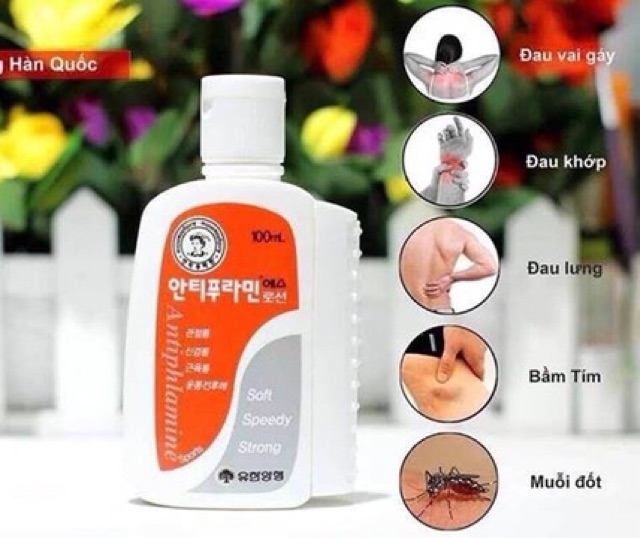 Dầu nóng xoa bóp Hàn quốc 100ml  antiphalamine