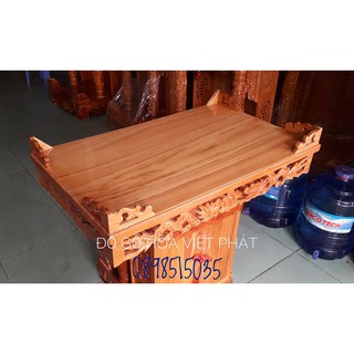 Bàn thờ treo tường gỗ căm xe ngang 80cm