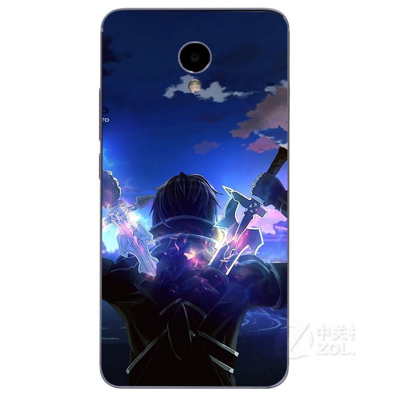 Sword Art Online silicone cover Meizu M3 M5 Note M5s M5c M6T C9 Pro Note 8 9 Phone tpu Case