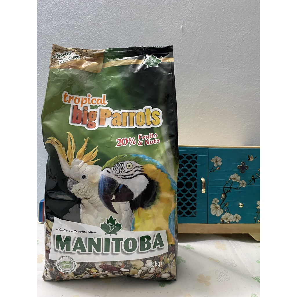 Hạt trộn Tropical Big Parrots - Túi 2kg dành cho các dòng vẹt lớn