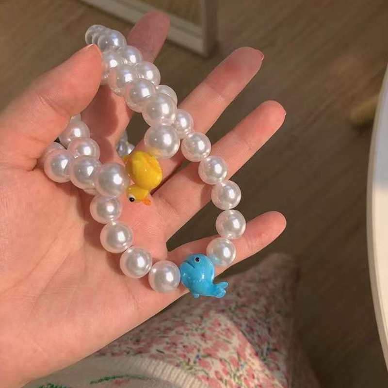 Vòng cổ Hai Lớp Hình Chú Vịt Vàng Dễ Thương
