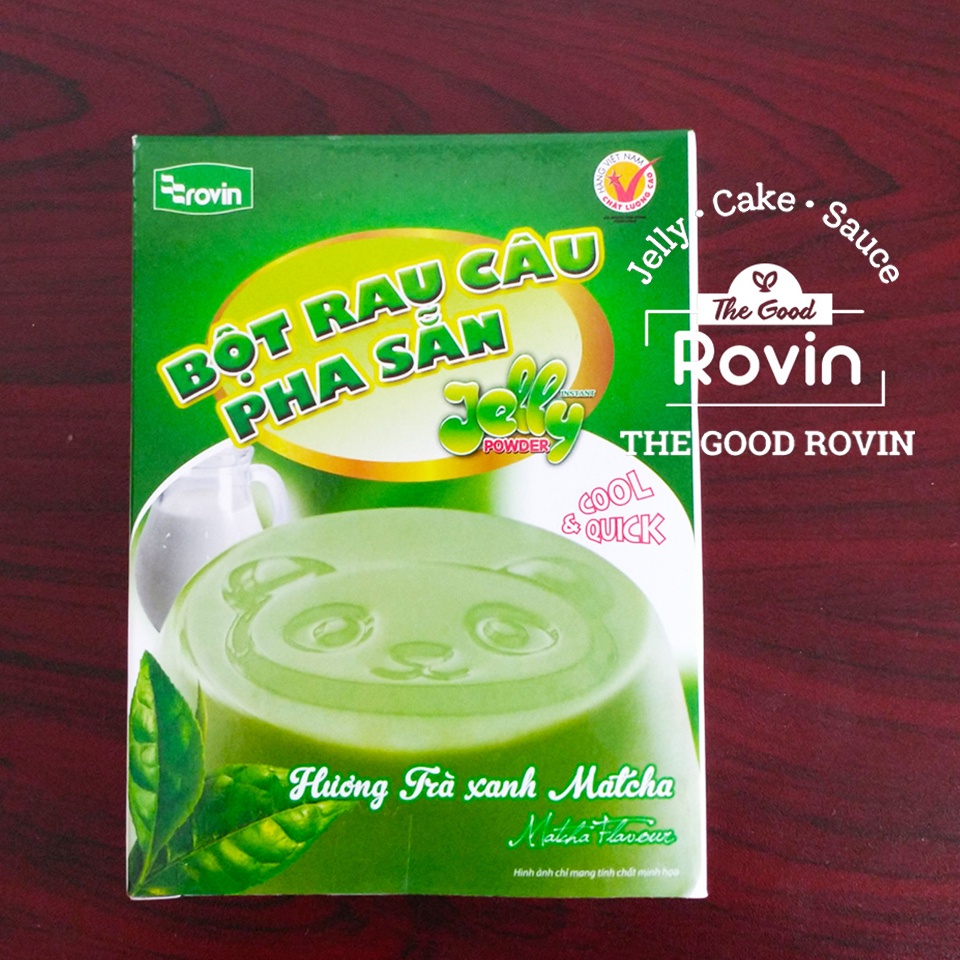 Bột Rau Câu Hương Trà Xanh Rovin (Hộp 60g)