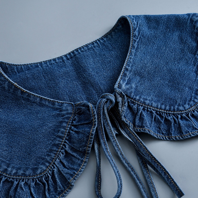 Yoioi Áo Choàng Mini Giả Khăn Choàng Cổ Nhún Bèo Màu Trơn Trang Trí Có Thể Tháo Rời Thời Trang Cho Búp Bê A