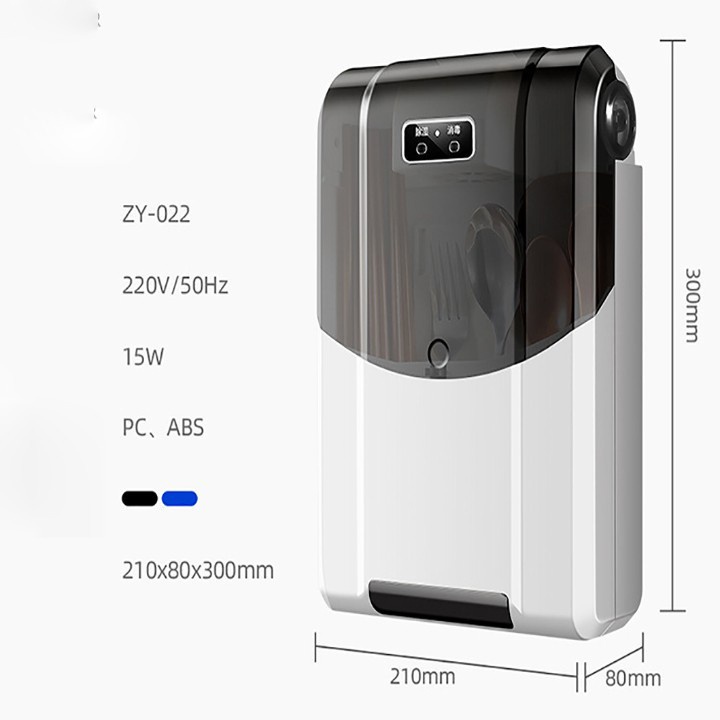 Máy sấy khử khuẩn đũa muỗng treo tường, máy sấy đũa muỗng bằng tia UV tránh Ẩm Mốc Đũa Muỗng