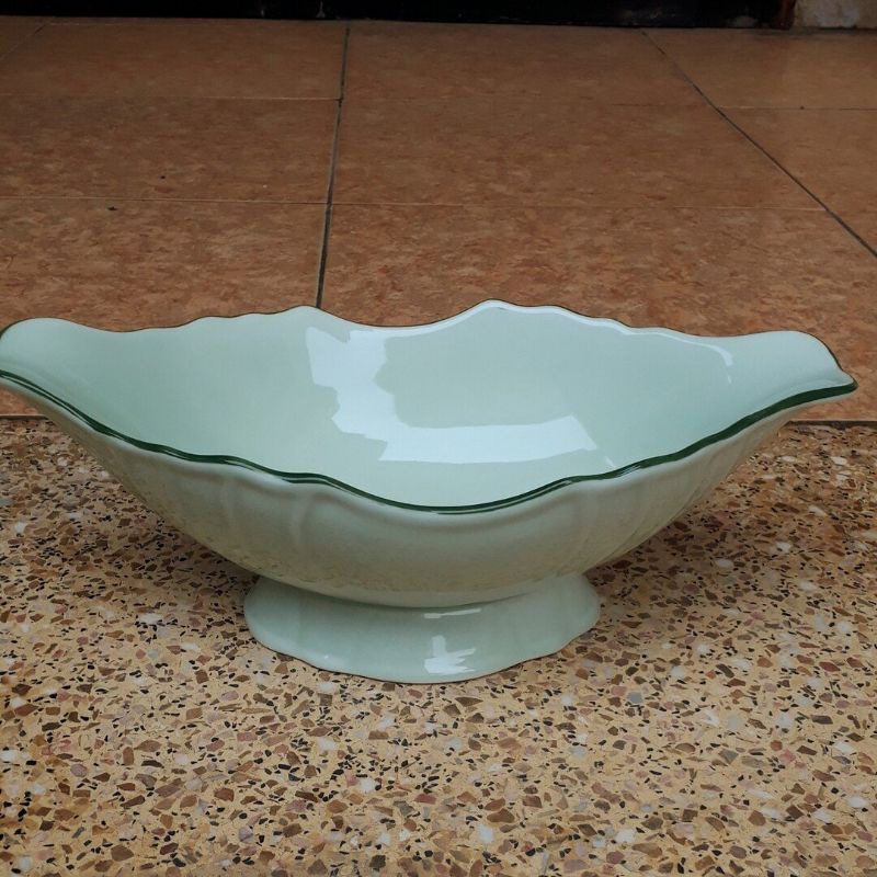 Bộ bát đĩa decor Hoa mặt trời men ngọc- Hàng sứ Bát Tràng