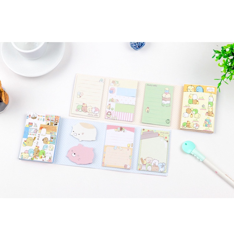 Set 120 Giấy Ghi Chú Họa Tiết Hoạt Hình Dễ Thương