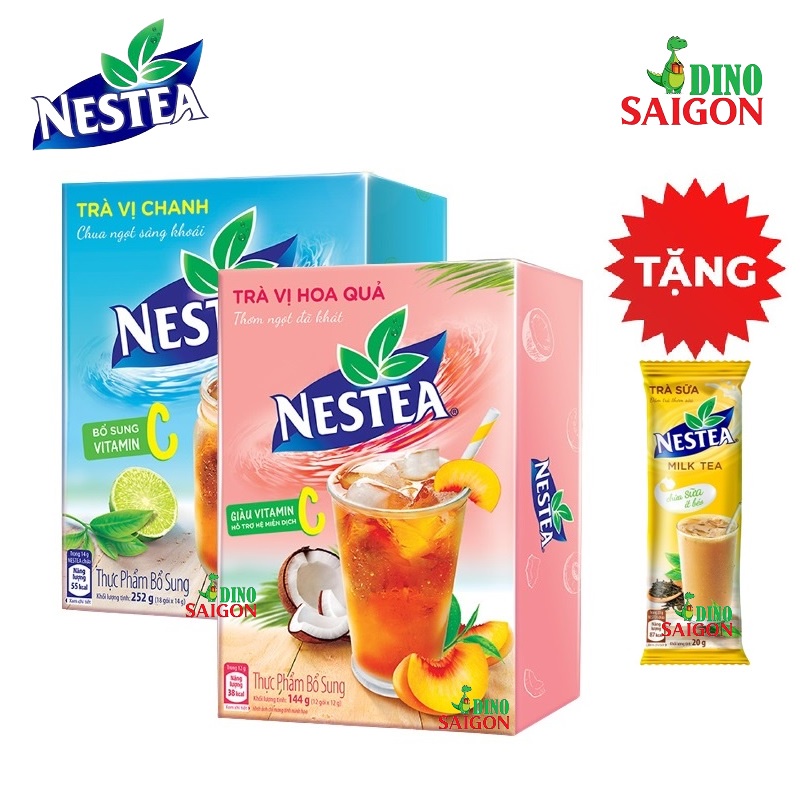 Combo 2 Hộp Trà Nestea vị Chanh và Hoa quả