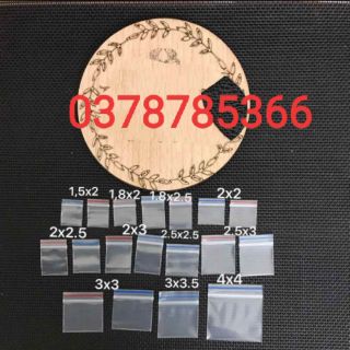 200 túi zíp bé kt 1,8x2,5cm đựng trang sức