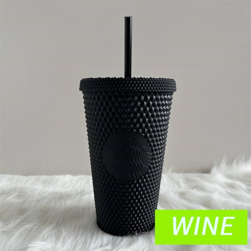 Starbucks Diamond radiant goddess straw cup coffee cup summer Holiday Cold Cup Tumbler 473ml/16o Durian cup water bottle