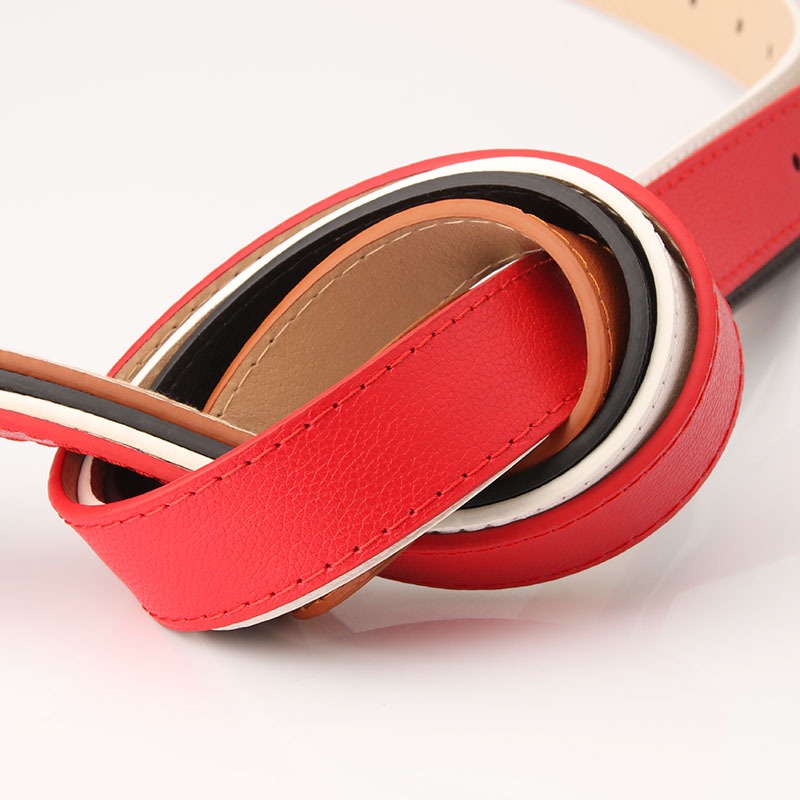 Thắt Lưng Khóa Kim Loại Khắc Họa Tiết Thời Trang Cho Nữ