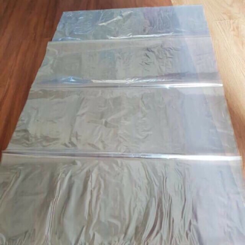 1kg túi bóng PE dai đựng hàng to, nilon bọc chăn đệm, lót bên trong bao tải 80x140 và 60x90