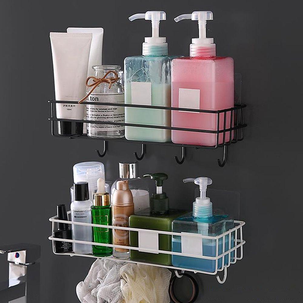 Giá Đỡ Dầu Gội Đầu Bằng Sắt Gắn Tường Tiện Dụng Cho Phòng Tắm / Nhà Bếp