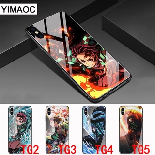 Ốp Điện Thoại Kính Cường Lực In Hình Anime Kimetsu No Yaiba Cho Xiaomi Redmi Note 5 6 7 8 9 Pro 8T P33
