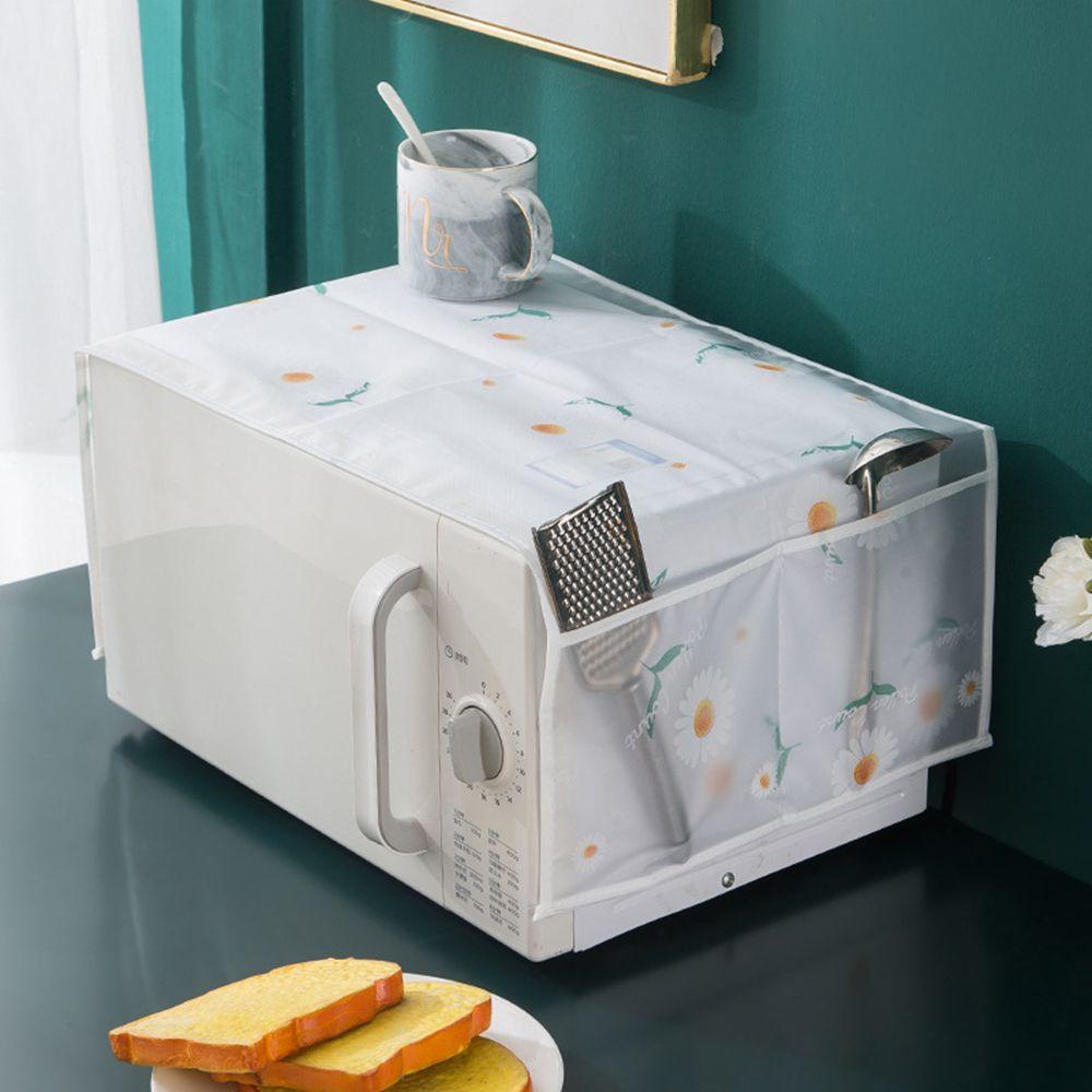 Tấm Vải Phủ Lò Vi Sóng Chống Thấm Dầu Họa Tiết Hoạt Hình Kèm Túi Đôi Tiện Dụng Cho Nhà Bếp
